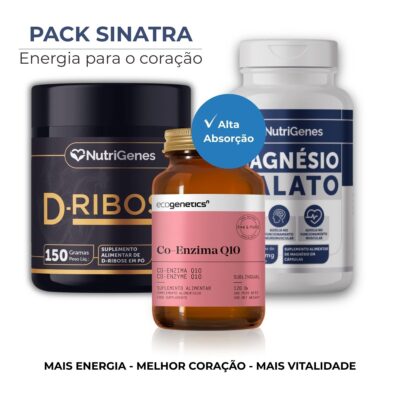 Embalagens pack sinatra, D-ribose, magnesio malato, Coenzima Q10